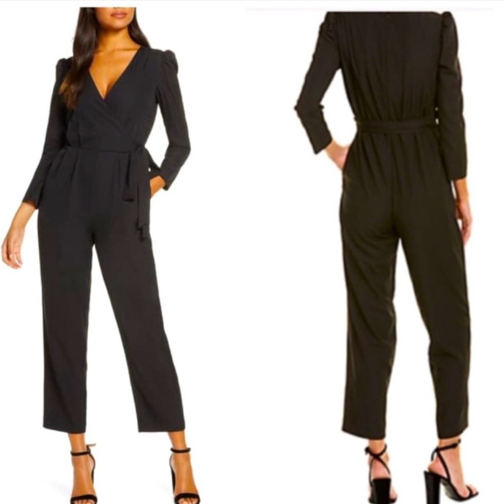 Julia Jordan black tie jumpsuit size 4